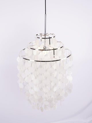 Lustra Suspension Lampe Anneau Rond en Coquillage