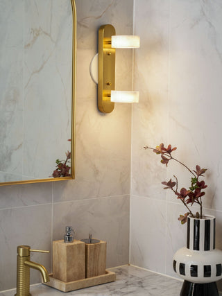 Orshaa Linéaire Travertin Vanité Lumière