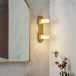 Orshaa Linéaire Travertin Vanité Lumière