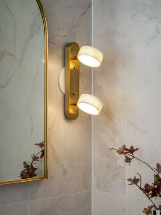 Orshaa Linéaire Travertin Vanité Lumière