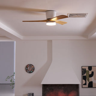 Plafonnier ventilateur moderne en bois Elena