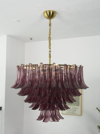 Amethyst Bloom Chandelier-Neutral Decor