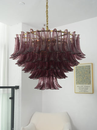 Amethyst Bloom Chandelier-Neutral Decor