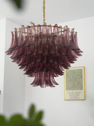 Amethyst Bloom Chandelier-Neutral Decor