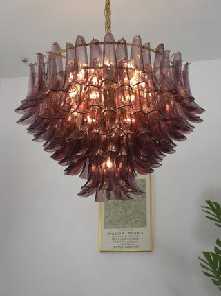Amethyst Bloom Chandelier-Neutral Decor
