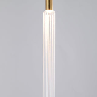 Solara Lampe à suspension en cristal cylindrique Cipher contemporaine