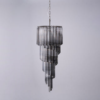 Aurora Lustre Fumé Verre Spirale