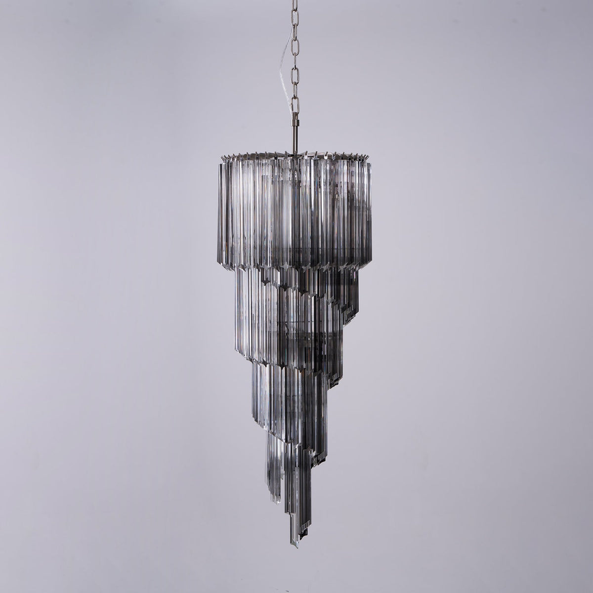 Darenona Lustre Fumé Verre Spirale