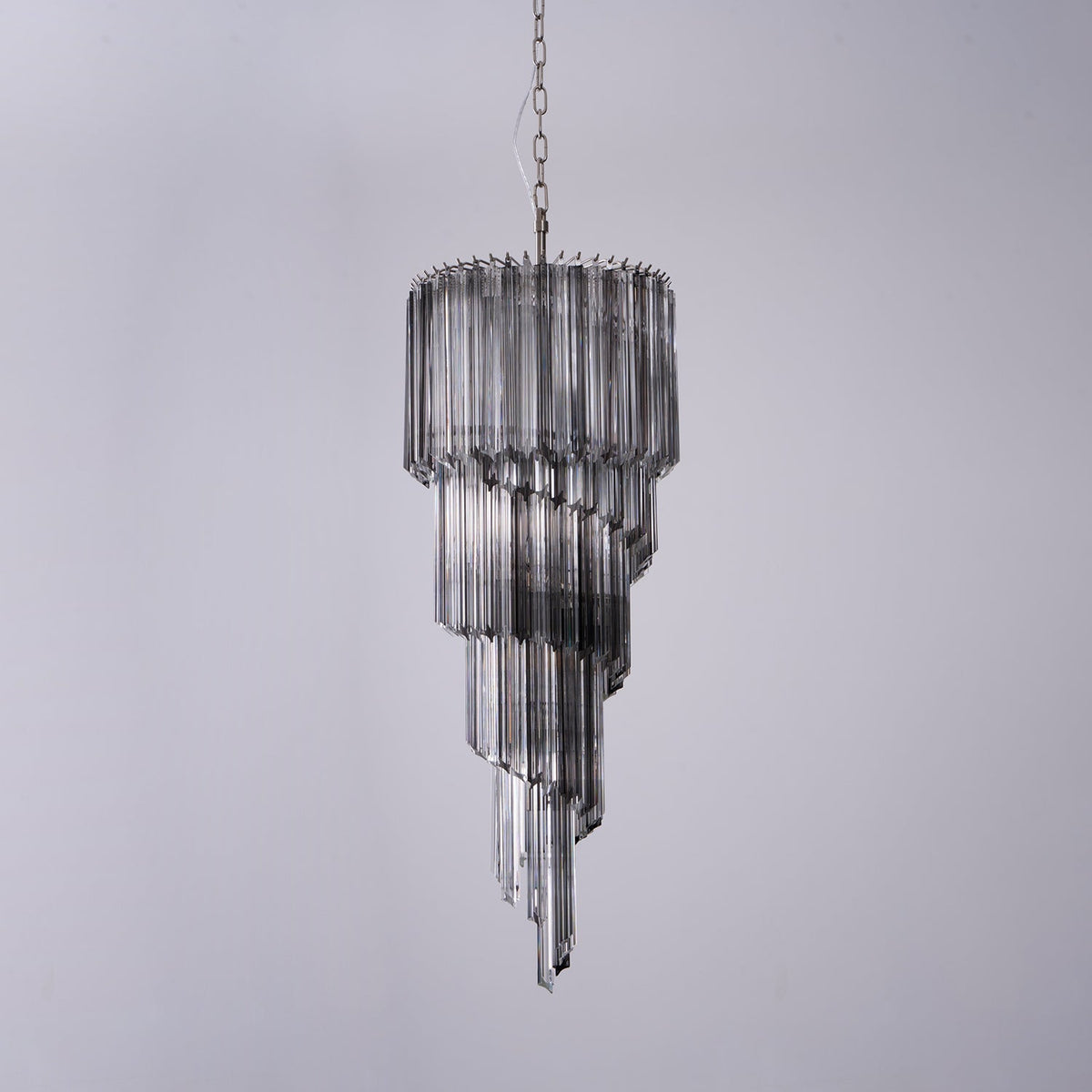 Darenona Lustre Fumé Verre Spirale