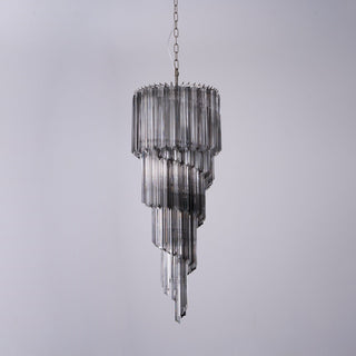 Aurora Lustre Fumé Verre Spirale