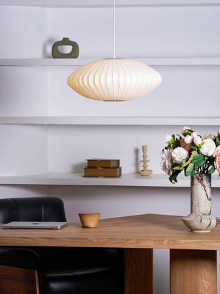 Nebula Lampe Suspendue en Soie de Mûrier Boule