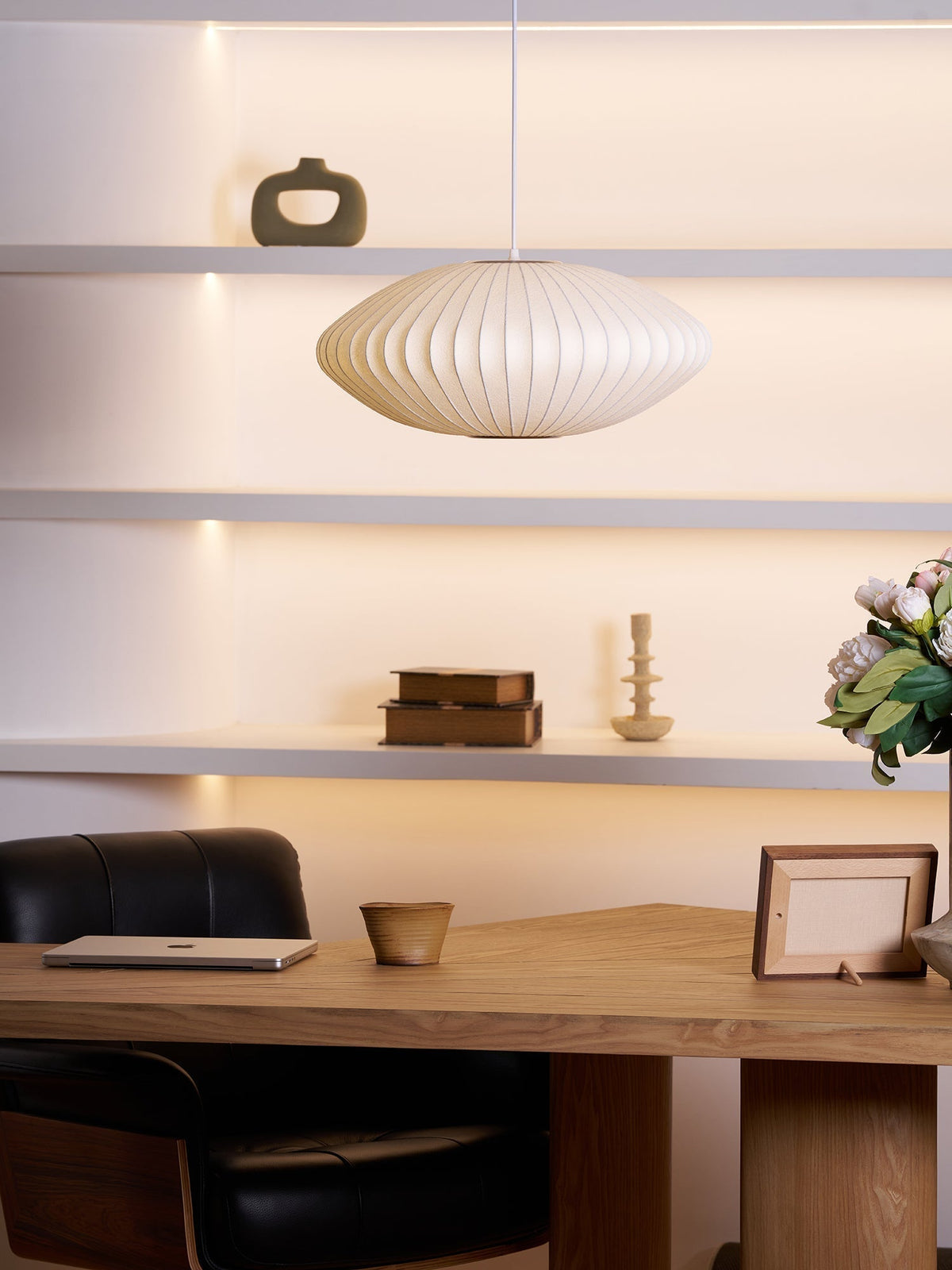 Nebula Lampe Suspendue en Soie de Mûrier Boule