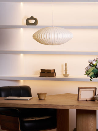 Nebula Lampe Suspendue en Soie de Mûrier Boule