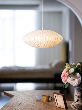 Nebula Lampe Suspendue en Soie de Mûrier Boule