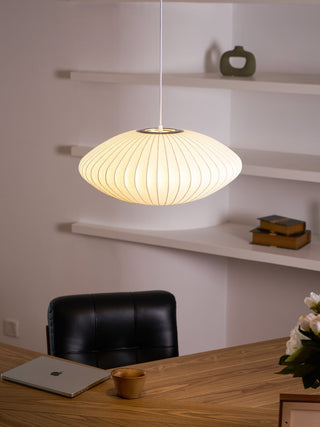 Nebula Lampe Suspendue en Soie de Mûrier Boule