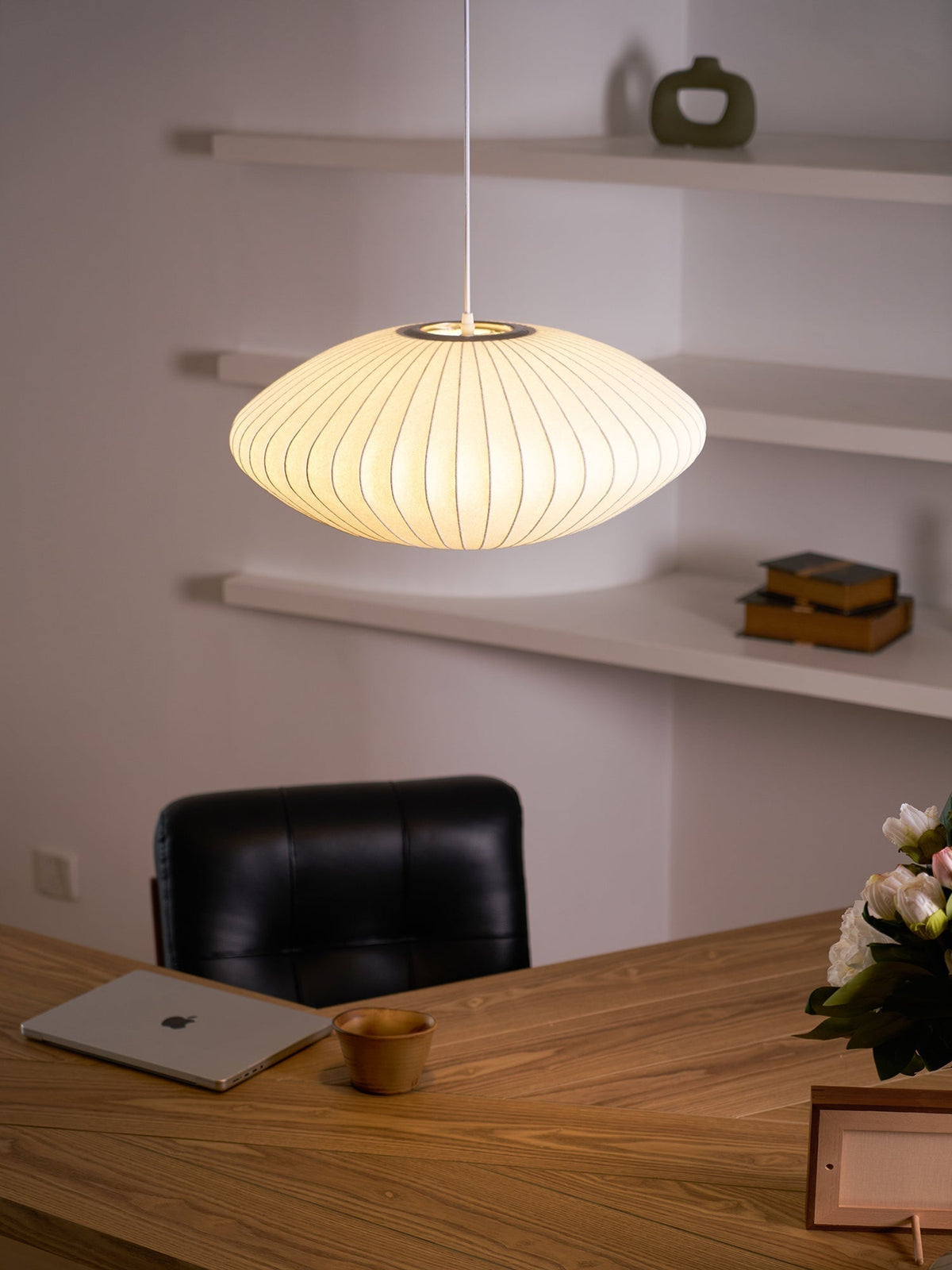 Nebula Lampe Suspendue en Soie de Mûrier Boule