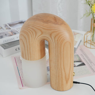 Arch Fashion Wood Table Lamp-Neutral Decor