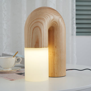 Arch Fashion Wood Table Lamp-Neutral Decor