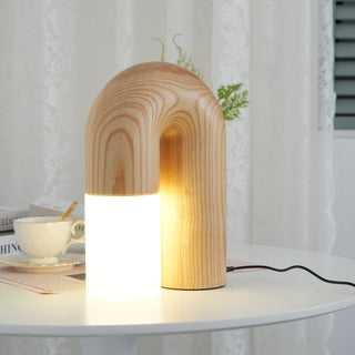 Arch Fashion Wood Table Lamp-Neutral Decor