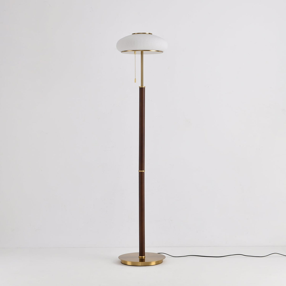 Lumen Vintage Glass Floor Lamp-Neutral Decor