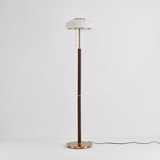 Lumen Vintage Glass Floor Lamp-Neutral Decor