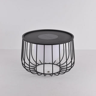 Rowan Cage Solar Lantern Outdoor Lamp-Neutral Decor