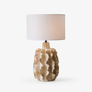 Charles Lampe de Table en Céramique Beige