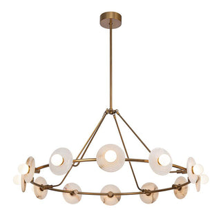 Ilirila Lustre En Verre Albâtre à l'élégance Moderne