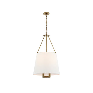 Loom Lampe à Suspension Vintage Industrielle En Laiton Et Tissu