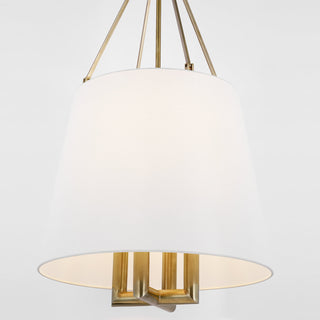 Loom Lampe à Suspension Vintage Industrielle En Laiton Et Tissu