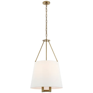 Loom Lampe à Suspension Vintage Industrielle En Laiton Et Tissu