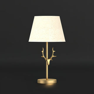Antler Lampe de Table en Laiton à L'Élégance
