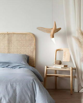 Elsilor Suspension Bois Inspirée des Oiseaux