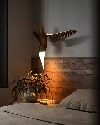 Elsilor Suspension Bois Inspirée des Oiseaux