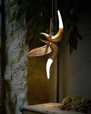 Elsilor Suspension Bois Inspirée des Oiseaux