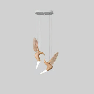 Elsilor Suspension Bois Inspirée des Oiseaux