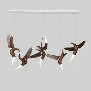 Elsilor Suspension Bois Inspirée des Oiseaux