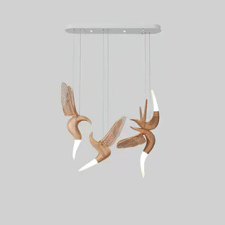 Elsilor Suspension Bois Inspirée des Oiseaux