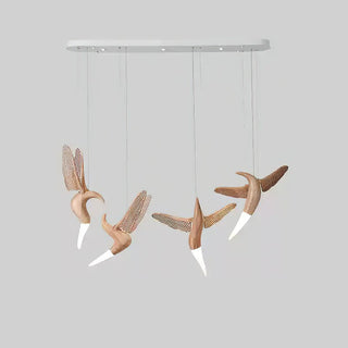 Elsilor Suspension Bois Inspirée des Oiseaux