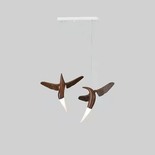 Elsilor Suspension Bois Inspirée des Oiseaux