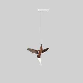 Elsilor Suspension Bois Inspirée des Oiseaux