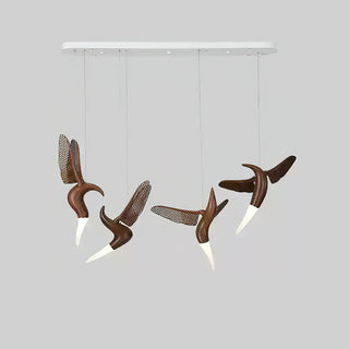 Elsilor Suspension Bois Inspirée des Oiseaux