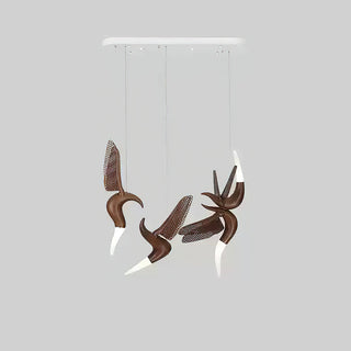 Elsilor Suspension Bois Inspirée des Oiseaux