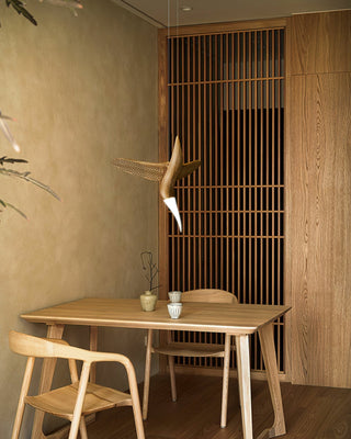 Elsilor Suspension Bois Inspirée des Oiseaux