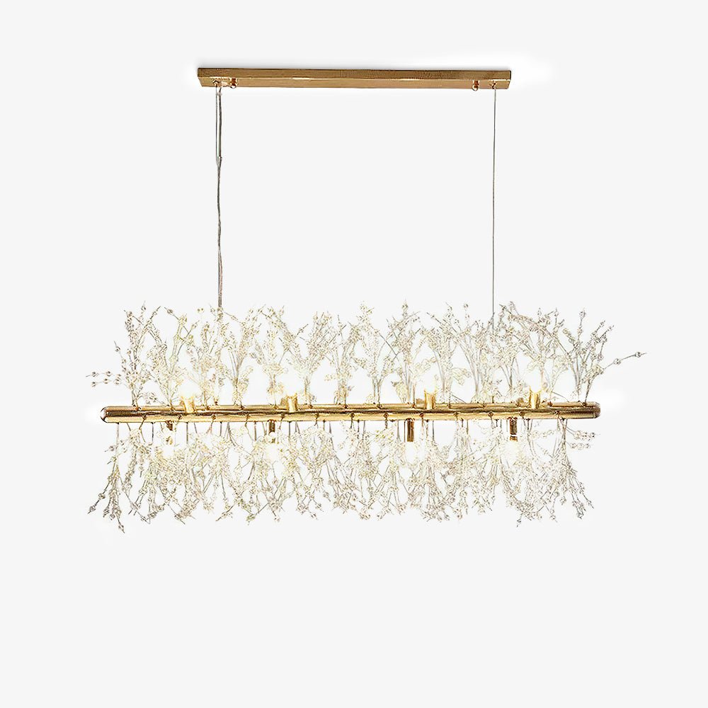 Bastiana Lustre Laiton Linéaire Cristal Branche