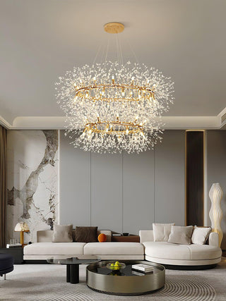 Lustra Lustre Pissenlit Rond en Acier Inoxydable