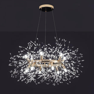 Lustra Lustre Pissenlit Rond en Acier Inoxydable