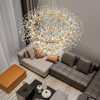 Lustra Lustre Pissenlit Rond en Acier Inoxydable