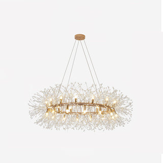 Lustra Lustre Pissenlit Rond en Acier Inoxydable