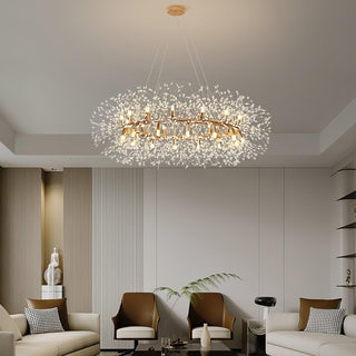 Lustra Lustre Pissenlit Rond en Acier Inoxydable